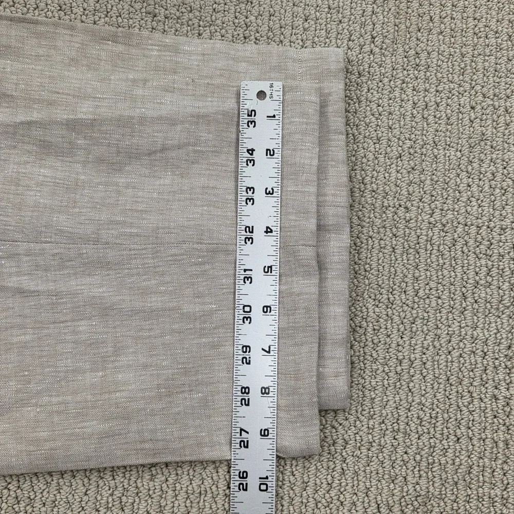 Haspel Mitch 100% Linen Dress Pants Tan Summer Trousers Mens 36x28